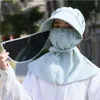 Moda adulto crianças face completa protetora uv verão outdoor respirável anti-gotícias mulheres de proteção sol chapéu com shield y200714