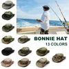 Camouflage Tactical Cap Boonie Hat US Caps Camo Men Outdoor Sports Sun Bucket Cap Fishing Hiking Hunting Hats 59CM