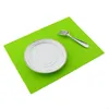 28x21 cm siliconen tafel mat isolatie warmte pad waterdicht vouw mat antislip coaster effen kleur komhouder keuken accessoires WVT0606