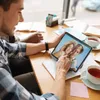 Tablet stativ, 360 ° roterande kommersiell iPad står, svängbar design för butik Retail Office Bedside Showcase Reception Kitchen Home