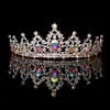 Невеста Crown Big Hrinestone Pearl Queen Heard Headdress Bridesmaid головы свадебные аксессуары Украшение J0121