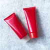 Livraison Gratuite Rouge 100g En Plastique Squeeze Bouteille 100ml Crème Cosmétique Nettoyant Pour Le Visage Tube Shampooing Corps Gel Lotion Bouteilles