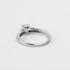 AINUOSHI Classic Bijoux Ring Real 925 Sterling Silver Micro Pave SONA Anelli di fidanzamento per le donne Fedi nuziali da sposa Amanti Gif Y200106
