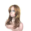 45 cm encaracolado ondulado wig simulação de cabelo humano perucas Hairpieces para mulheres preto e branco Perruques K18