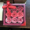 9 шт. Розовые цветочные коробки Валентина дни подарок свадьба свадьба дня рождения день рождения искусственные цветы 8color hh21-22