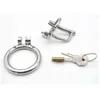 NXY Cockrings New 304 Stainless Steel Male Chastity Device Cock Cage Belt with Stealth Lock Ring Penis Metal Tube 1214
