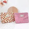 Mode Jacquard fleurs imprimer voyage cosmétique sac femme grande capacité rouge à lèvres maquillage sacs de rangement pochette de téléphone portable