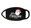 Kerstmasker 3 Lagen Ademend Katoen Maskers Zwarte Santa Claus Sneeuwvlok Sokken Cartoon Designs Maskers 8 Stijlen Op voorraad