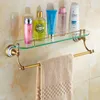 Europe Antique Carved Bathroom Accessories Set Shower Towel Rack Wall Hanging Toothbrush Holder Metal Soap Dish Ceramic LJ2012112644