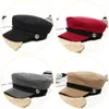 Winter Baseball Cap Women French Style Wool Baker's Boy Hoed Cap Cool Hat Dames Baseball Hats Black Visor Hat Casquette 2010251m