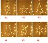 Luzes de Natal LED estrela de cinco pontas de Bell 11 formas diferentes de Ventosa das luzes de Natal Quarto Decoração do feriado Luzes T3I51304