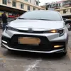 Car LED DayTime Running Lights Väska till Toyota Corolla Sedan 2020, Vitskanning Drl + Ice Blue Night Drl + Streamer Yellow Turn Signals