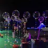 Led lampor ballonger nattbelysning bobo boll transparent färg dekoration ballong bröllop dekorativa ljusa lättare ballonger med 2346