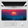 Anime Sonnenaufgang Landschaft LED USB Gamer Zubehör Computer Matte Notebook Arbeitsplatte Büro Mousepad XXL Deco Gaming Rgb Mauspad AA220314