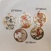 20st / Lot Chinees Style Dragon Phoenix Fox Enamel Pendant Charms för kvinnor DIY Earring Findings Smycken gör tillbehör