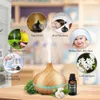 Aroma Diffuser Humidifier Oil Fragrances Ultrasonic Fragrance Humidifier Wood Grain LED Portable for Babies Kids House Yoga Y200416