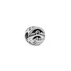 Real S925 Sterling Silver Charms Armband Nyskolan Slott Pärlor Snake Chain Snap Clasps Armband Fit för Pandora Diy Bead Charm