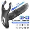 Atrasada Ejaculação Penis Anel Remoto Controle Remoto Telescópico Dildo Vibrador Massageador de Prostato G-Spot Stimulator Sexy Brinquedos para Casal