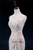 빈티지 레이스 인어 웨딩 드레스 터키 Vestido de Novia Sequin Lace Sheer Bridal Gowns Robe Mariee Gelinlik Casamento 201114