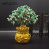 Hotuocho Home Ornaments Money Tree Creating Furniture Lucky Tree Decorating Office Desk Tv Wine Cabinet Craft Table Decor Gift T200703