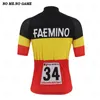 Racing Vestes Hommes Pro Route Cyclisme Équipe Maillot Noir Jaune Rouge À Manches Courtes Vélo Vêtements D'été VTT Vélo Maillots1