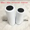 جولة سوداء المطاط كوستر الوسادة ذاتية اللصق كأس أسفل ملصقات ل 20oz 30oz tumblers واقية منصات عدم الانزلاق