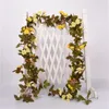 Plastik Gül Yapay Çiçek 2.2M Çelik Tel Rattan Kolay Entangle Çiçek Düğün Dekor Ev Bahçe Partisi Çiçek Vine 6 5SW G2