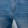 Jeans Mulheres Alta Cintura Stretch Skinny Bell Bottom Roupas Azul Denim Afligido Bootcut Calças Calças Calças Quedas Mulheres 201223