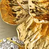 Foto tapet Europeisk stil lyxig guld diamant blomma silke smycken väggmålningar vardagsrum TV bakgrunds väggmålning fresker