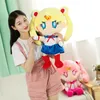 25cm kawaii anime żeglarz księżyc pluszowa zabawka śliczna księżyc hare ręcznie robiona wypchana lalka śpiąca poduszka miękka kreskówka Brinquidos Girl Dift2136963