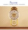 큰 빈티지 벽 시계 럭셔리 진자 간단한 세련된 거실 시계 시계 북유럽 창조 벽 시계 Horloge 홈 장식 C60ZB T200616
