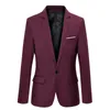 Blauwe Mannen Blazers Werk Kantoor Mannen Smoking Voor Formele Zakken Jas Blazers Mannelijke Custom Mannen Business Slim Blazers LJ201103292M