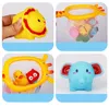 Beiens Baby Bath Fishing Toys Whale or Giraff Type Fishing Net with Water Toys Colorful Soft Floating Rubber Sound Bathing Toys LJ201019