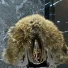 Topkwaliteit dames winter down jas real wolf fur dikke warme jas