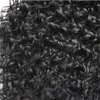 100% Human Hair Clips In Hair Ponytails Hårstycken 18 tum Afro Ponytail Förlängning för kort hår Styling Kinky Curly