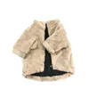 Vêtements d'hiver épaissir fourrure bouledogue manteaux ins mode flore modèle animaux vestes cadeau de Noël pour Teddy Bichon survêtements Thx197F