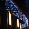 Светодиодная занавеска сосульки Строка Light 110V 220V LED Рождественская гирлянда 96 Светодиодные фонари Fairy Xmas Party Gare Stage Открытый декоративный свет 5 м в ширину