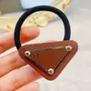 Luxury Pony Tails Holder Fashion For Woman Invertered Triangle Letter Designers Jewelry Trendy Personality Hair Clip281T