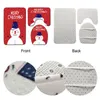 산타 클로스 깔개 좌석 욕실 세트 메리 크리스마스 장식 홈 Navidad Natal Cristmas Party Supplies 새해 선물 201201