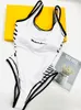 Italian Swimwear Spring Summer new high fashion Graffiti letters printing Womens Swimwear tops high quality white 09