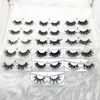 Bütün Kirpikler 100 Gerçek Sibirya Mink Fur 15mm 20mm 25mm Mink Kirpikler 5d 6d 3D Mink Lashes2457543