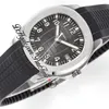 Новый ZF 5165A-001 324SC 324CS Автоматические мужские часы сталь черный серый текстура циферблат черный резина 38,5 мм лучшего издания PTPP PURETIME E04