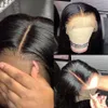 Lång rak spetsfront peruk 28 30 tum brasiliansk t del spets frontala mänskliga hår peruker för svarta kvinnor förplockade blekt knop3765039