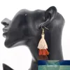 Hot Sale 3 Layered Bohemian Fransed Cheap Statement Tassel Örhängen för Kvinnor Lång droppe Dangle Örhängen Boho Indiska Smycken