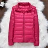 5XL 6XL hiver femmes ultraléger doudoune plus la taille duvet de canard vestes à manches longues mince manteau chaud Parka femme vêtements d'extérieur T200319