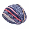 Unisex Soft Skull Hat Bohemian Ethnic Printed Fashion Bandanas Beanie Cap Africa Muslim Women Turban Head Cover Hair Loss Bonnet