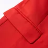 PYJTRL moda pół czarny czerwony płaszcz na co dzień mężczyźni Blazers kostium piosenkarza marynarka Slim Fit na imprezę bal garnitur kurtka odzież 201104