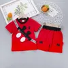 Nya sommar babykläder passar barn mode pojkar flickor tecknad t short shorts 2pcsset småbarn casual klädbarn barn spårning l7027612