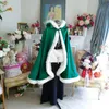 Xmas Christmas Adult Ladies Mrs Santa Claus Fancy Dress Costume Cloak Cape Cosplay Costumes236T
