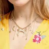 Mode Maan Ster Kettingen Hangers Voor Vrouwen Rhinestone Chokers Ketting Vergulde Link Kettingen Sieraden Gift